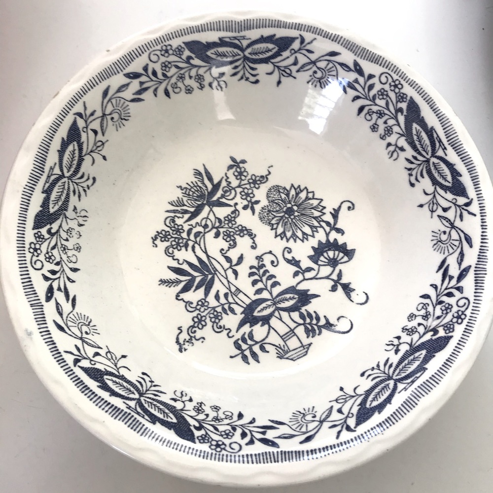 Blue Onion Serving Bowl